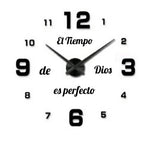 Reloj de Pared "El tiempo de Dios es perfecto"